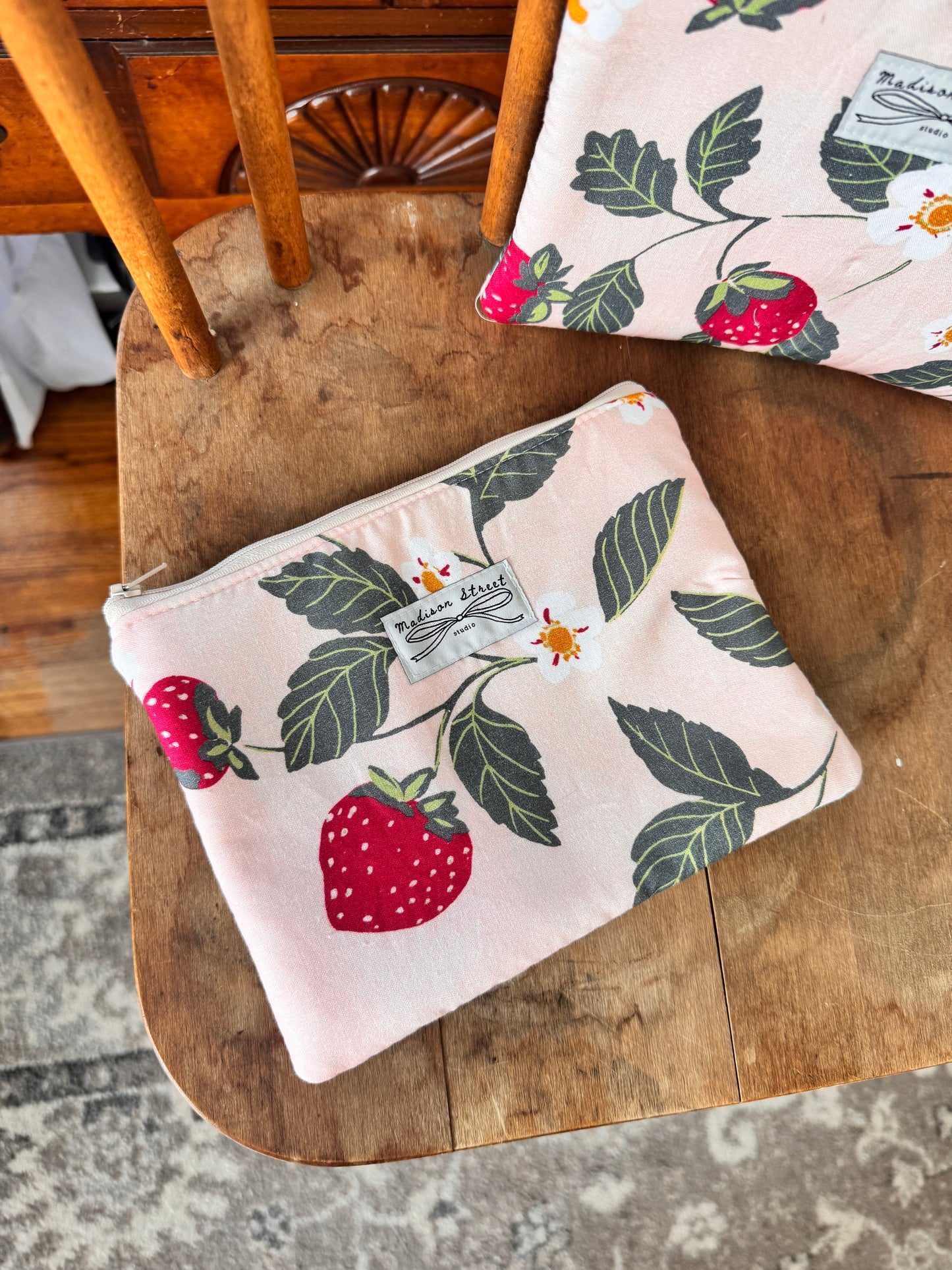 Strawberry Zipper Pouch