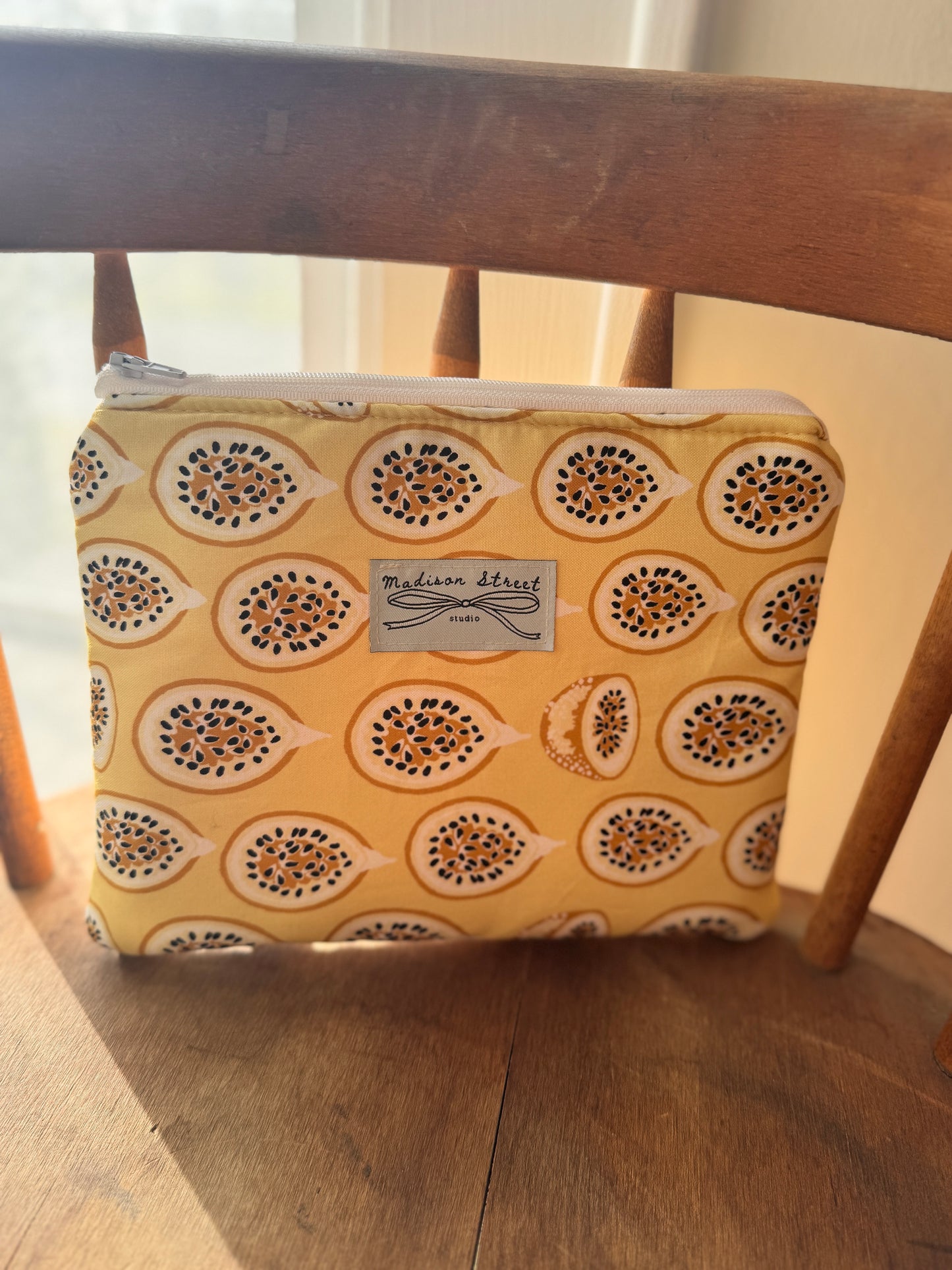 Passion Fruit Zipper Pouch