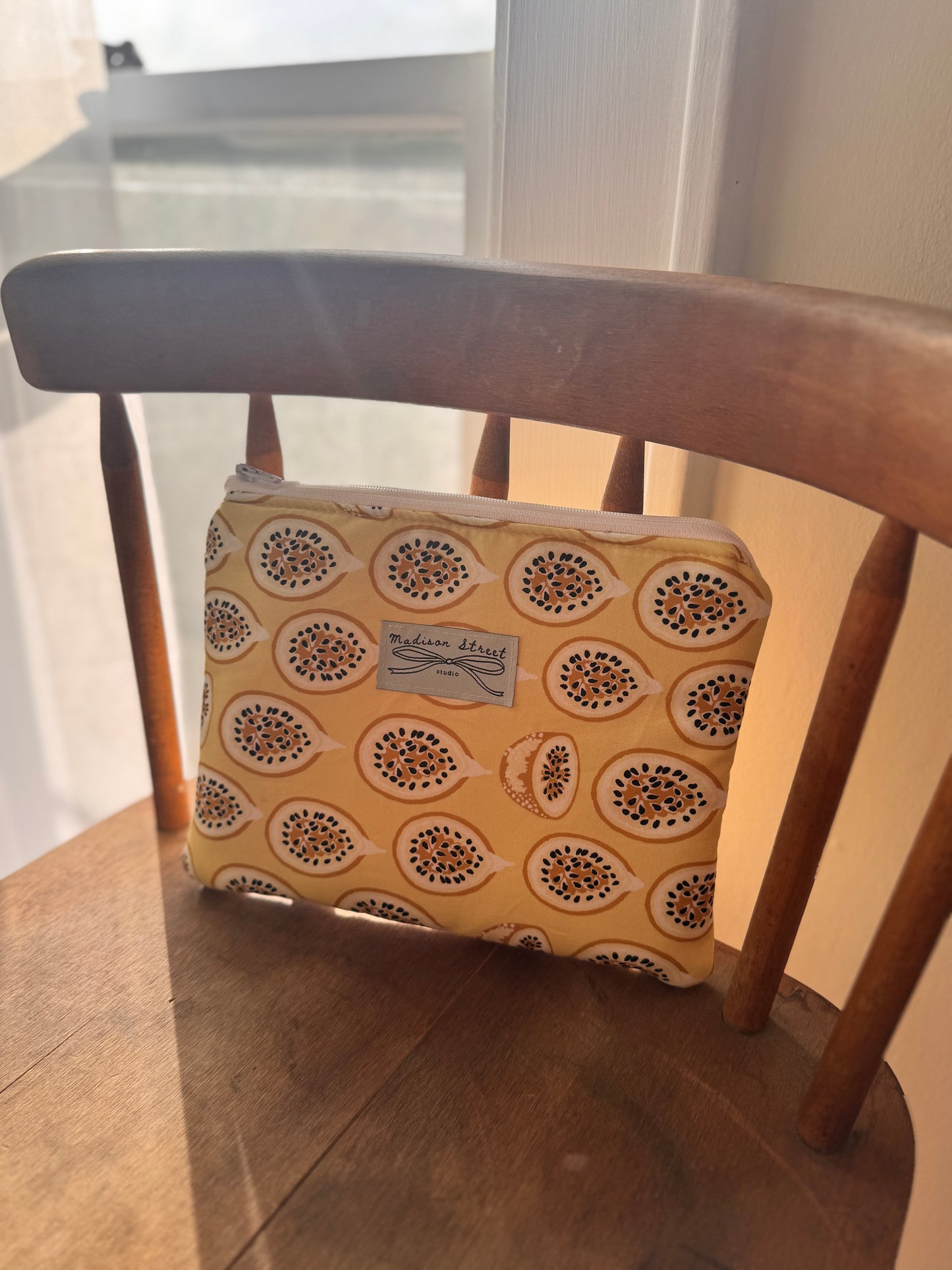 Passion Fruit Zipper Pouch