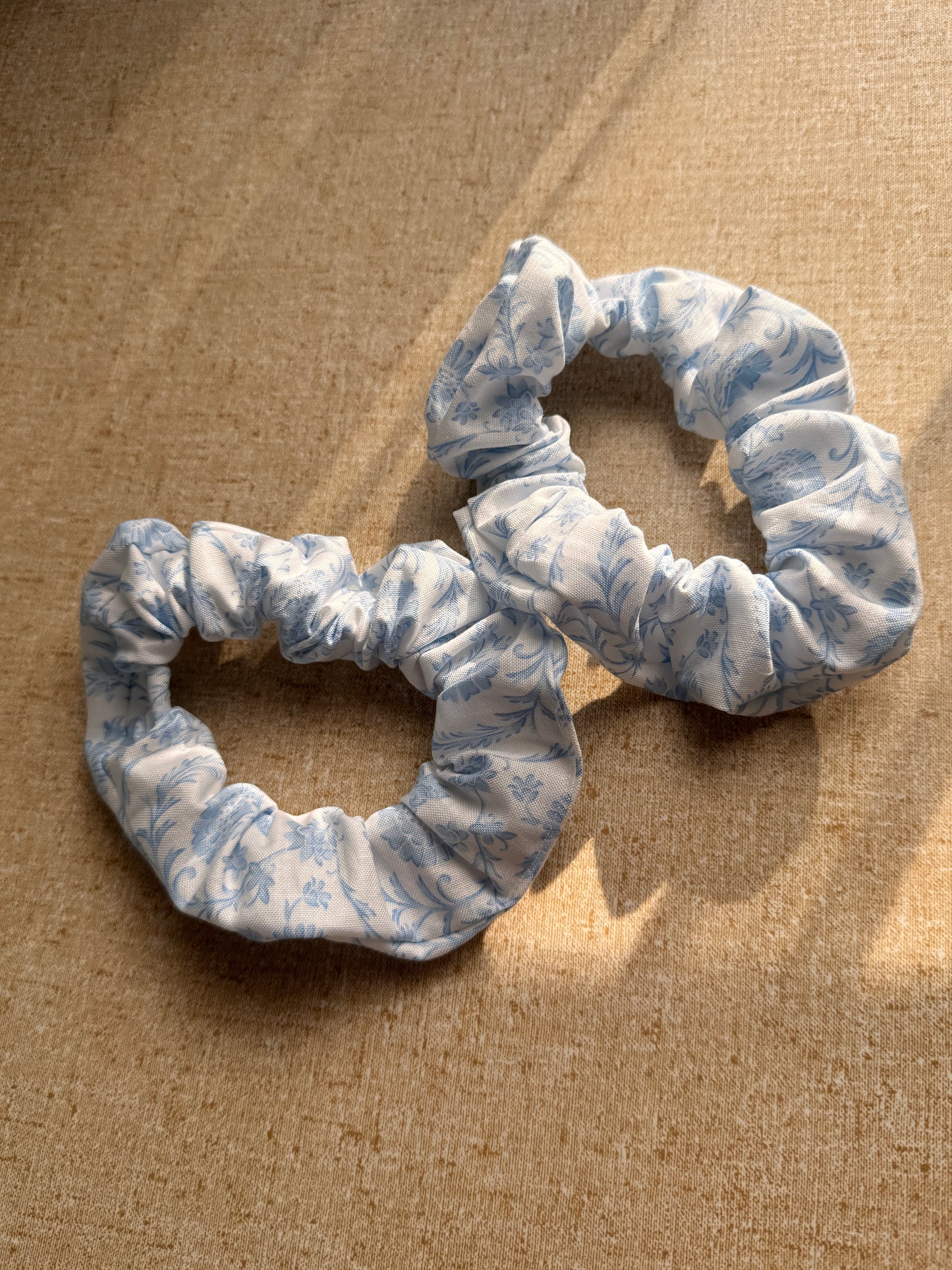 Dainty Blue Scrunchie