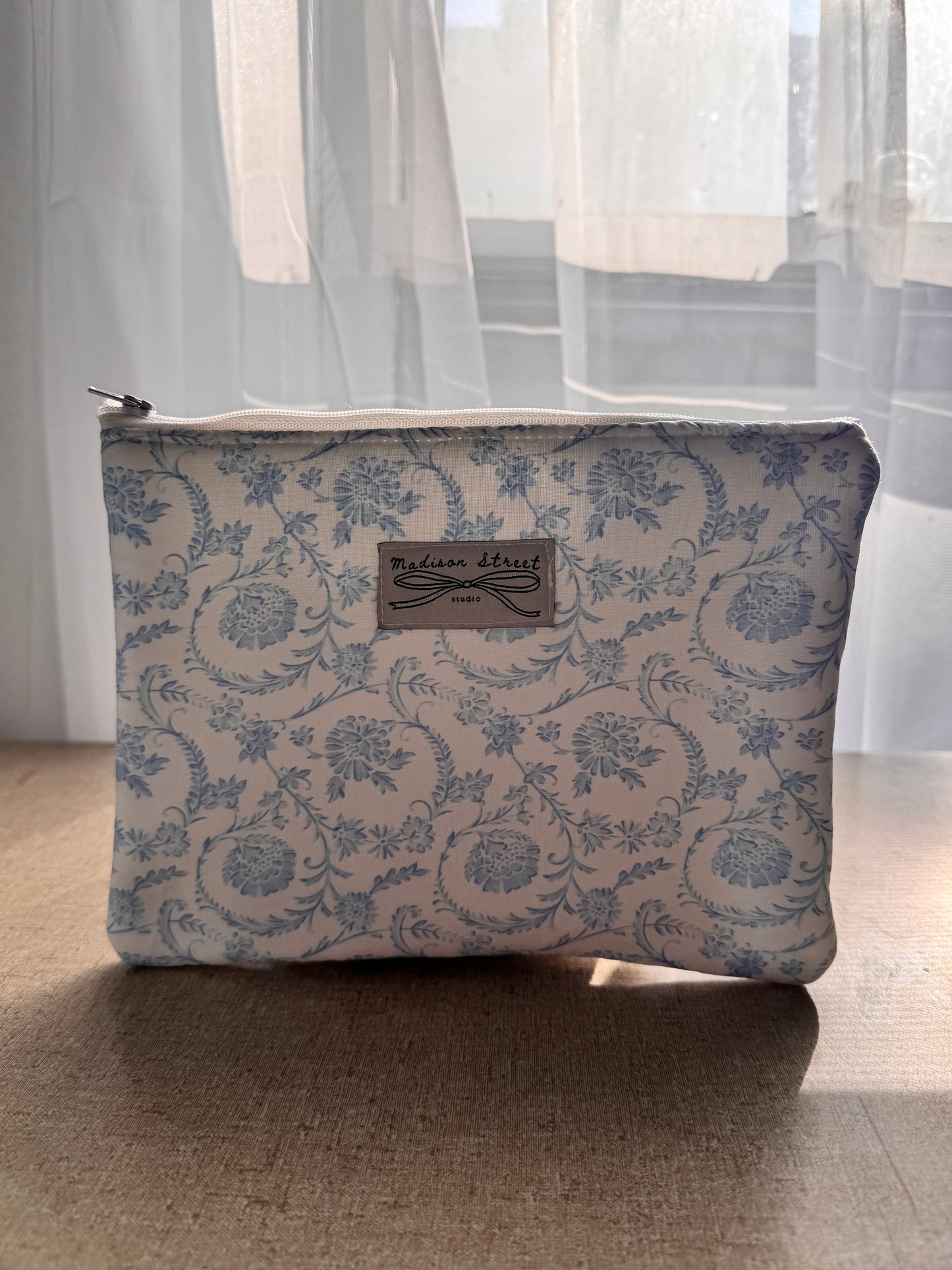 Dainty Blue Scrunchie