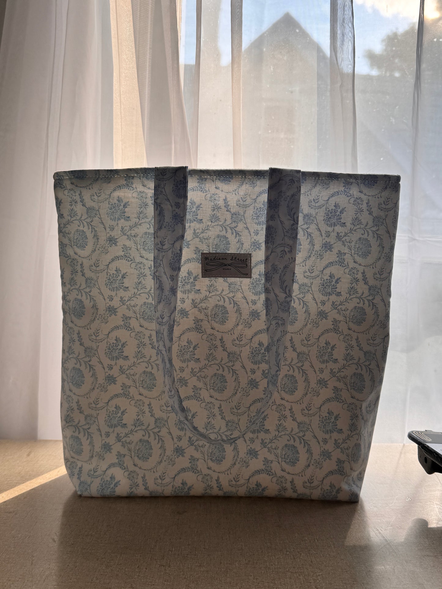 Dainty Blue Scrunchie