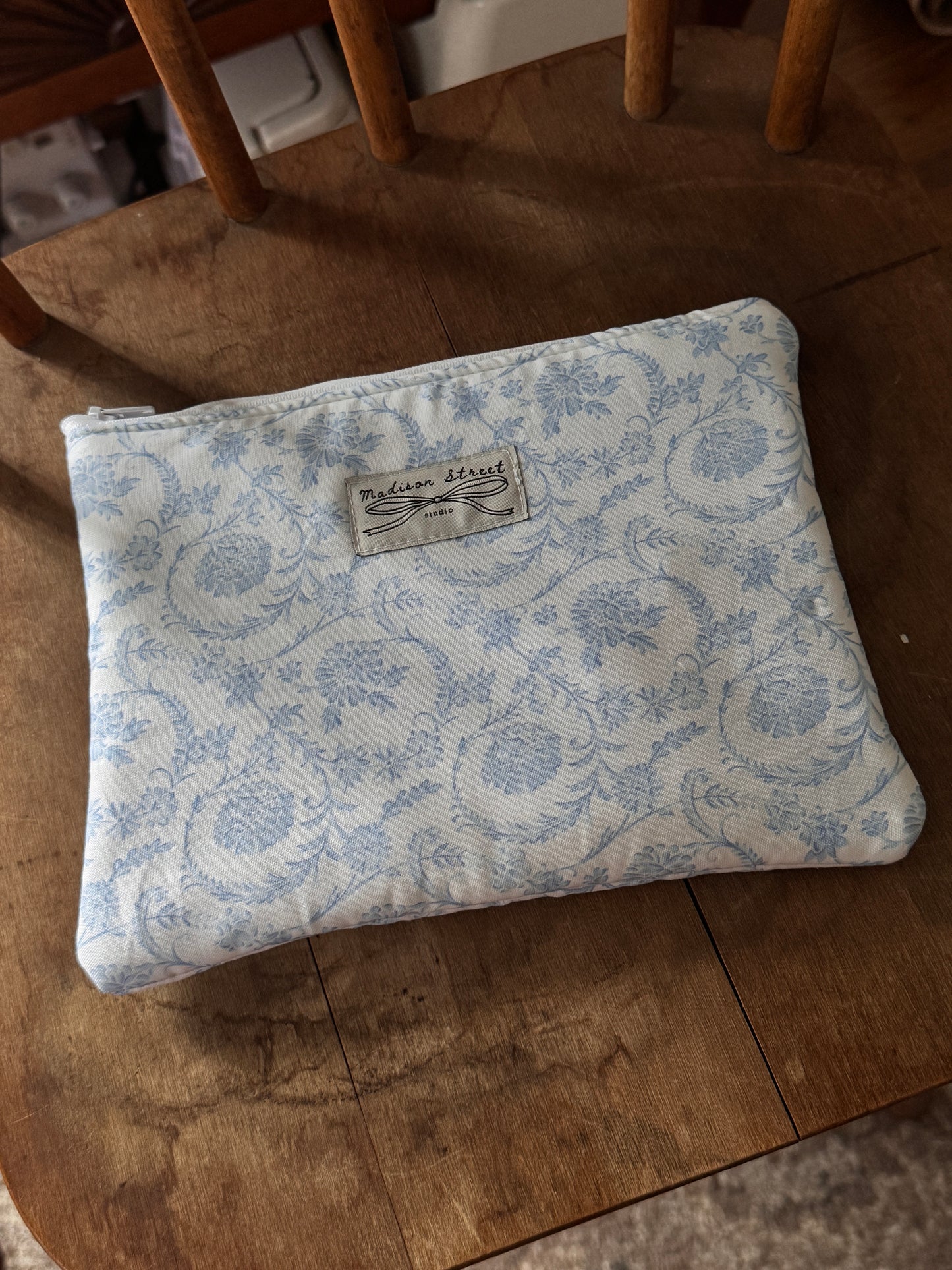 Dainty Blue Scrunchie