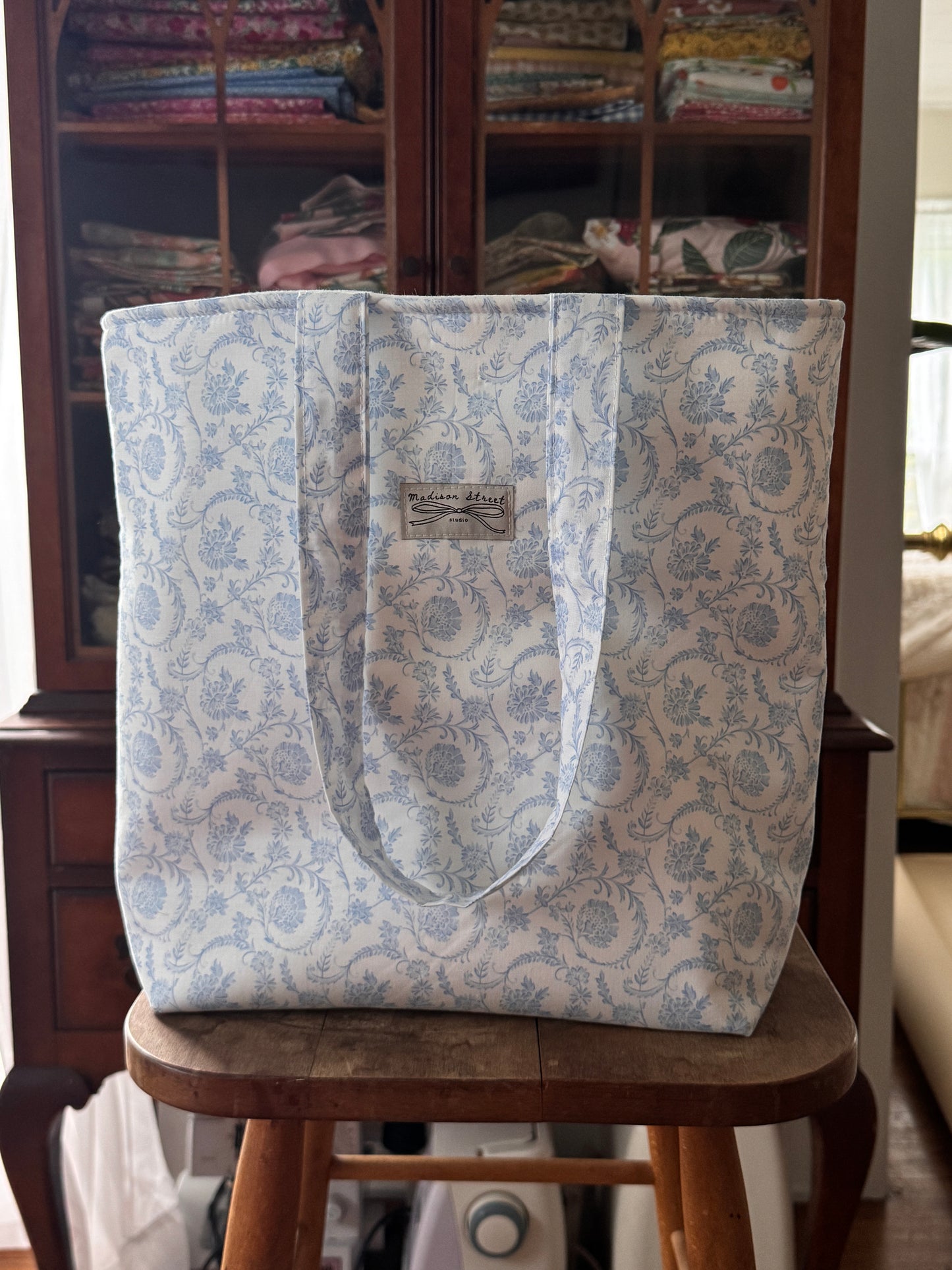 Dainty Blue Scrunchie