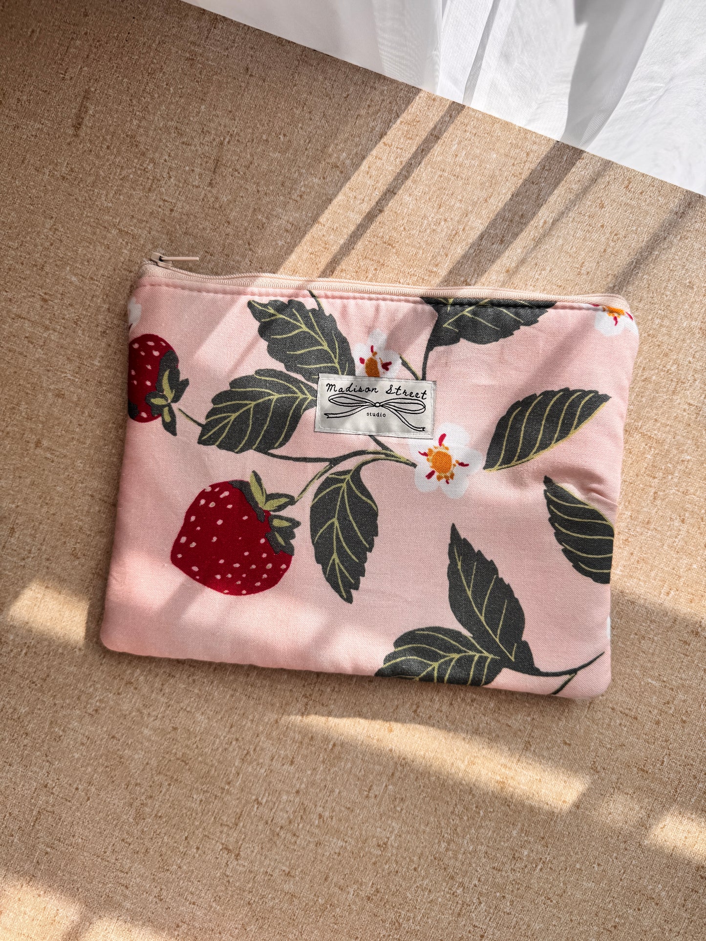 Strawberry Zipper Pouch