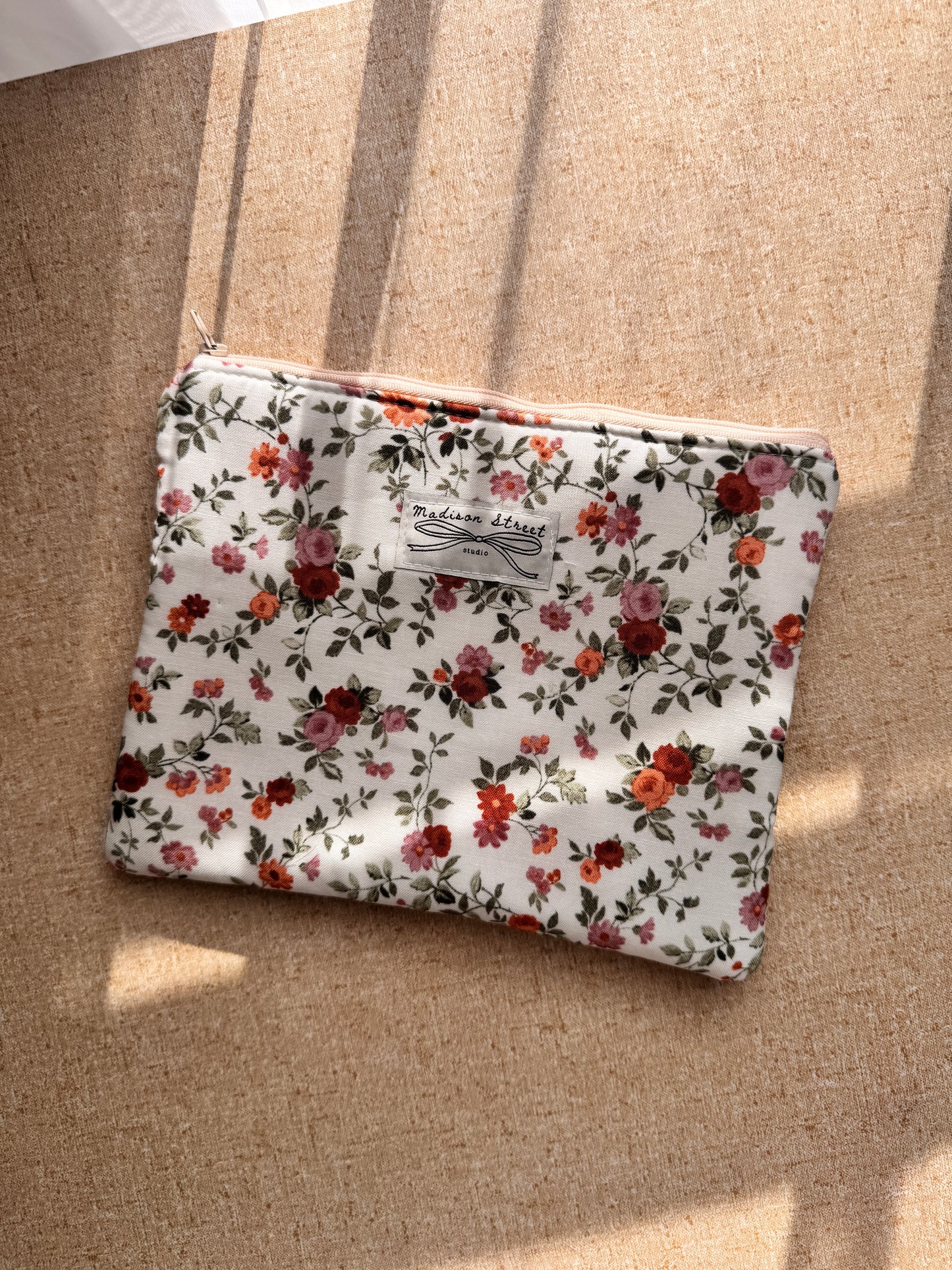 Autumn Floral Zipper Pouch