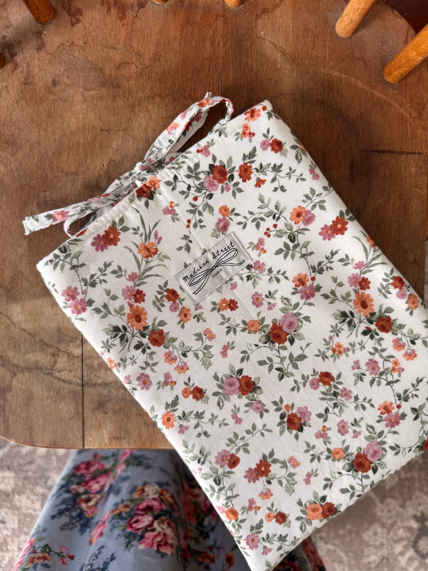 Autumn Floral Tie Pouch