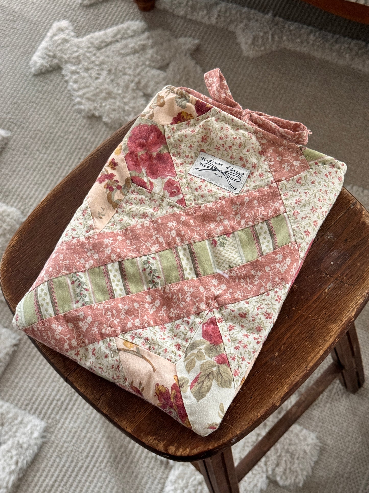 Rose Pink Tie Pouch