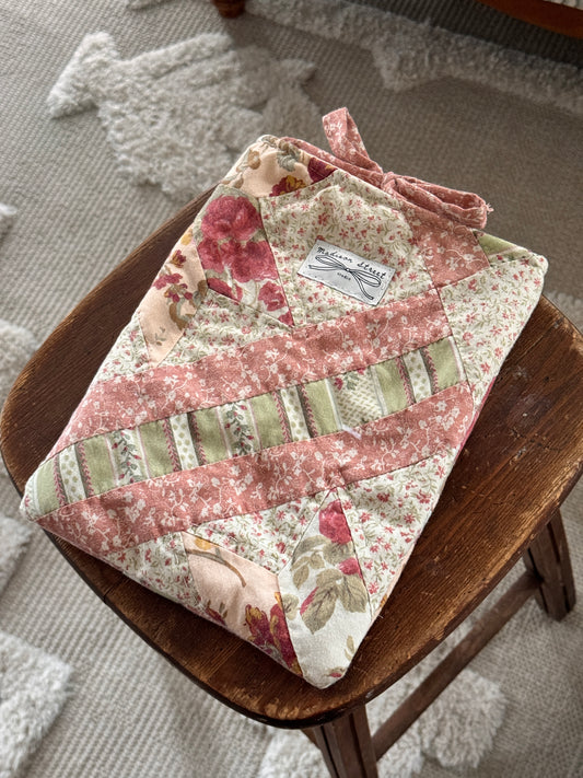 Rose Pink Tie Pouch